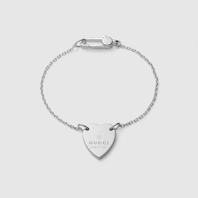 綴 Gucci 商標心形手鏈 $1500 綴 Gucci 商標心形手鏈 $1500