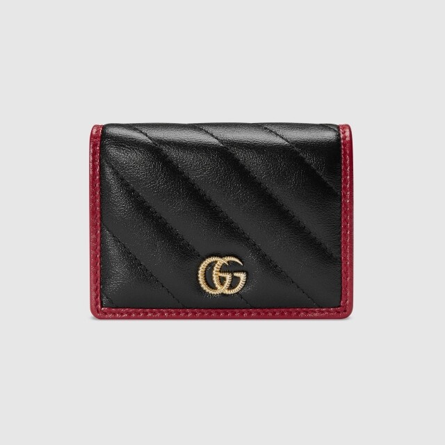 Gucci 黑色 GG Marmont 卡片銀包 $4,050