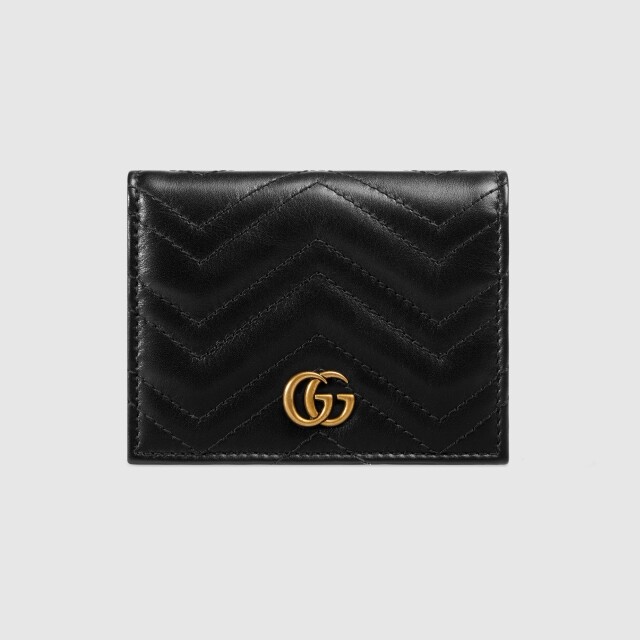 Gucci 黑色 GG Marmont 卡片銀包 $3,650