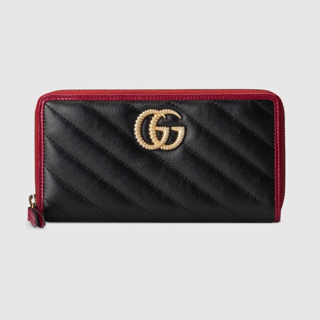 Gucci 黑色 GG Marmont 拉鏈銀包 $6,900
