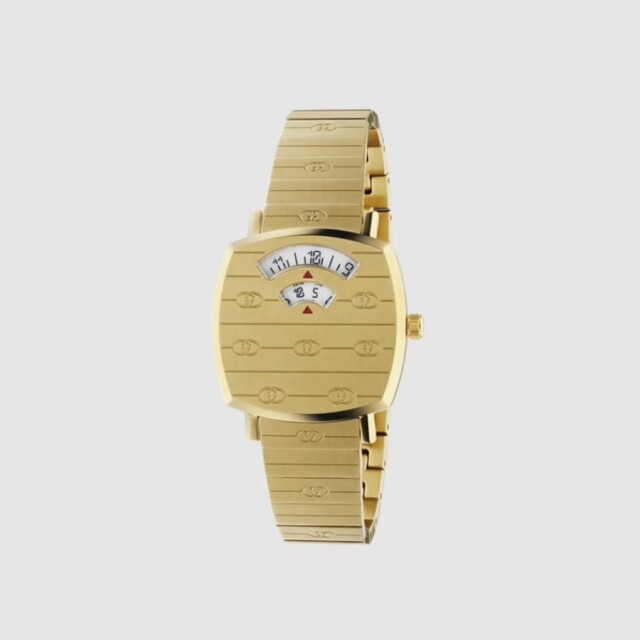 Gucci 手錶推介 2021：同系列更備有黃金 PVD 鍍層、綱面、縞瑪瑙石、粉紅色琺瑯夜光款式，多種大小適合男女生用作情侶款配襯。