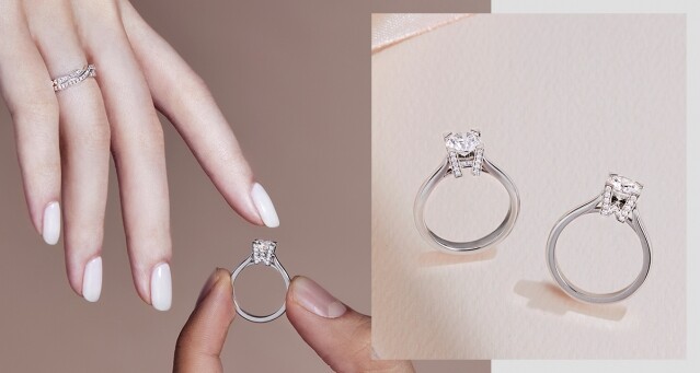 HW LOGO 鑽石戒指雖是隱藏款但話題滿滿！女生第一款要買的 Harry Winston 入門級鑽石戒指！