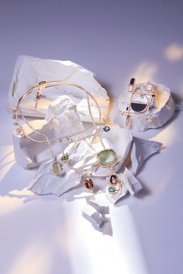 Hermès 愛馬仕高級珠寶系列「Lignes sensibles」呈現光感之美
