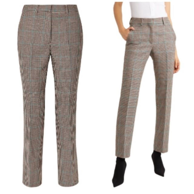 OFF-WHITE™ Houndstooth wool slim-leg pants