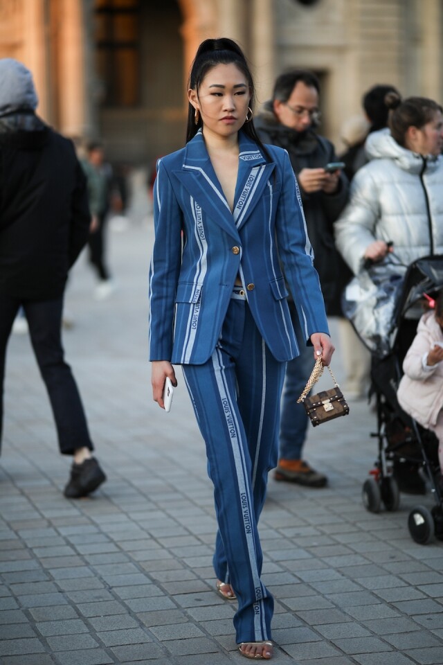 Jaime Xie Louis Vuitton 藍色套裝