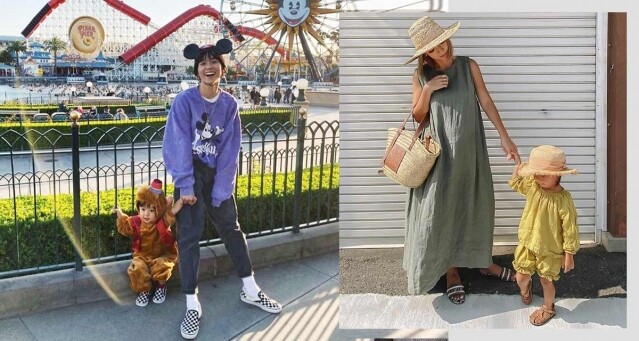 日本媽媽親子裝穿搭術：媽媽也要時尚，母子裝外出穿搭提升自信