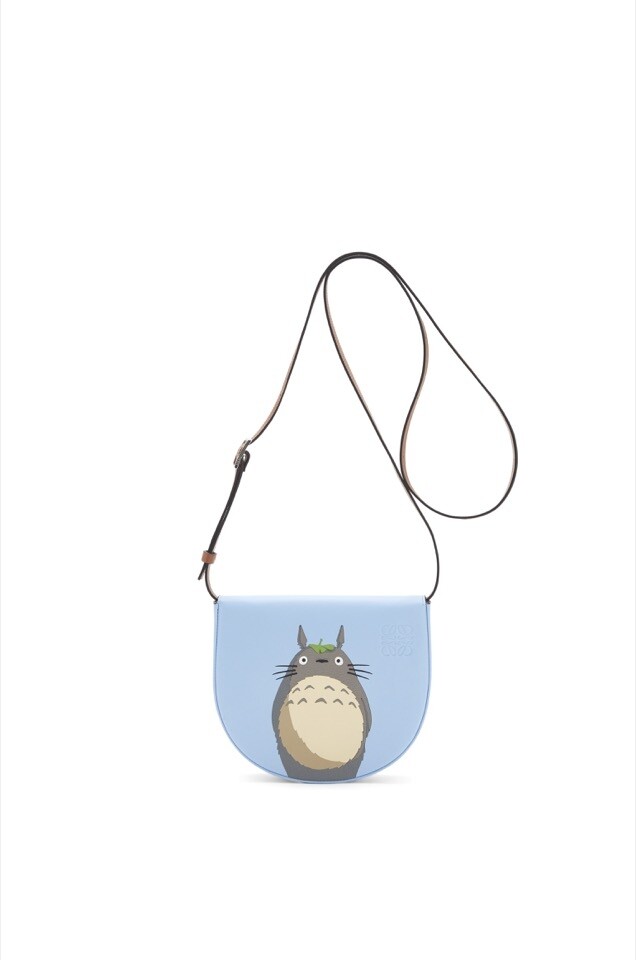 Loewe x My Neighbor Totoro 特別系列天藍色龍貓圖案 Heel Bag