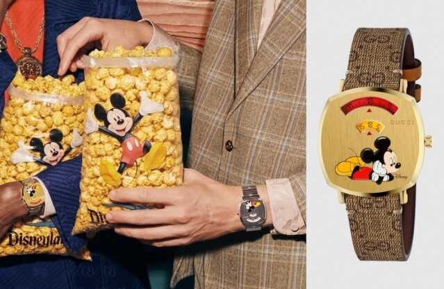 時尚趣味兼具的一款 Disney x Gucci Grip 手錶