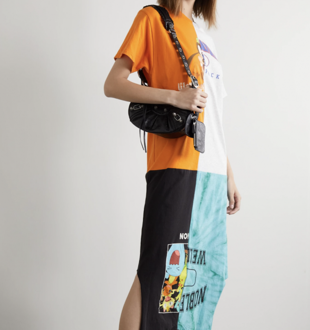 CONNER IVES + NET SUSTAIN + The Vanguard paneled printed cotton-jersey midi dress