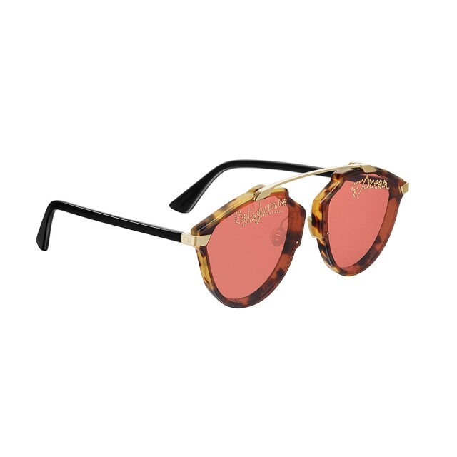 Dior 橙紅色綴閃石太陽眼鏡 Dior 橙紅色綴閃石太陽眼鏡