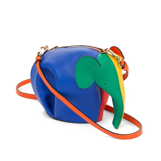 Loewe 彩色大象造型側揹袋