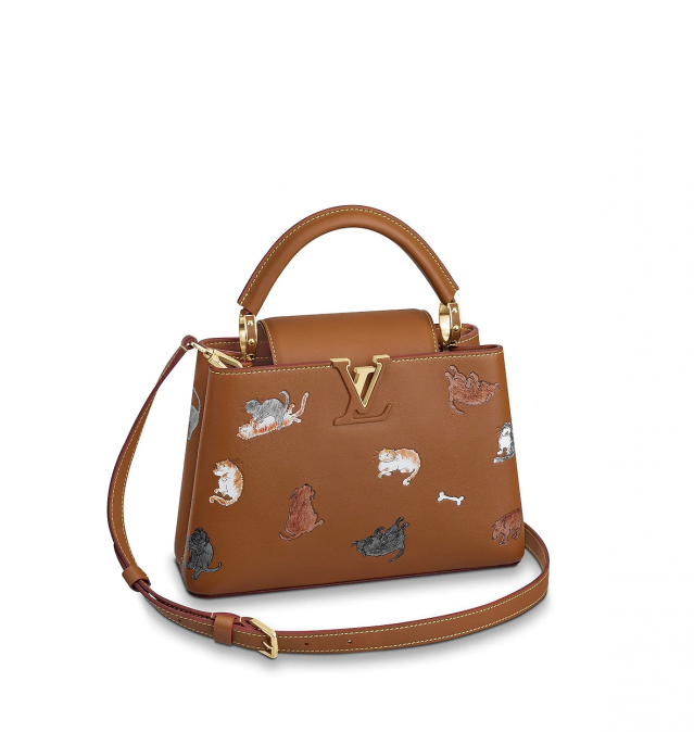 Louis Vuitton x Grace Coddington Capucines 系列手袋