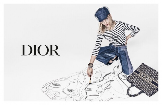 Dior 在 2018 春夏系列的全新廣告和藝術家 Sasha Pivovarova 合作 Dior 在 2018 春夏系列的全新廣告和藝術家 Sasha Pivovarova 合作