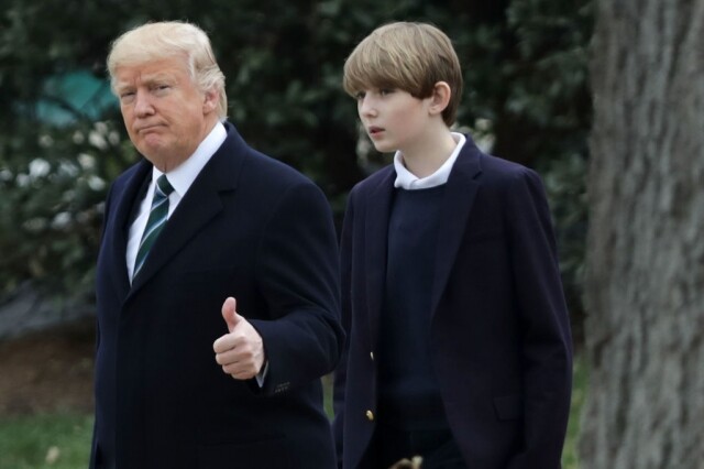 Barron Trump 13歲長得高佻，氣質像王子！不花巧穿搭讓他成萬人迷