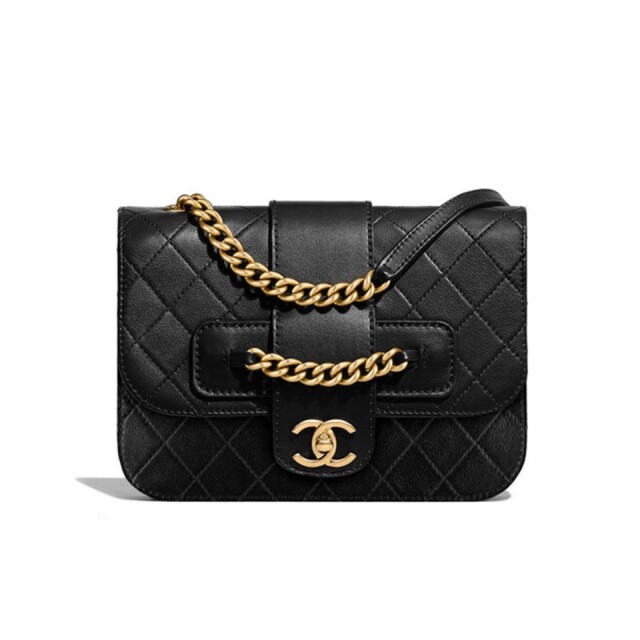Chanel 2018 早春系列黑色皮革手袋 $27,900