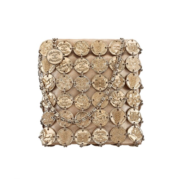 Chanel 2018 早春系列金屬錢幣手袋 $49,700