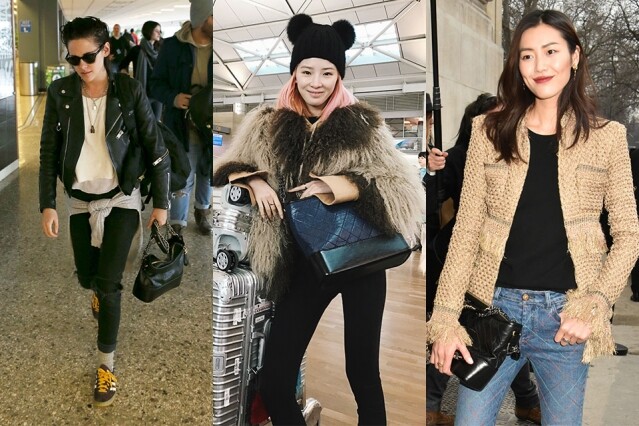 明星、超模熱捧 荷李活星 Kristen Stewart、超模劉雯到國際級 KOL Irene Kim，都喜歡以 Chanel's Gabrielle handbag 配襯造型，各有不同風格。