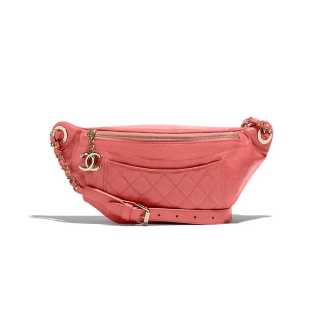 Chanel 2018 春夏系列粉紅色腰包