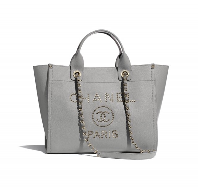 Chanel 灰色布料 Shopping Tote 系列手袋