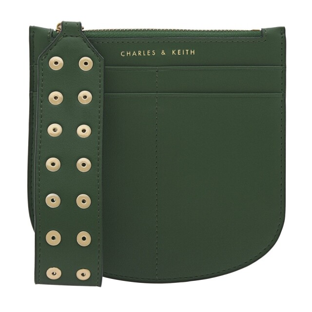 Charles & Keith 深綠色手提包