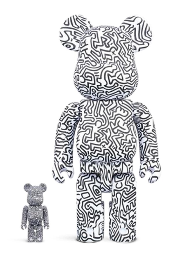 BE@RBRICK x Keith Haring 400% + 100% 積木熊套裝 $1,180