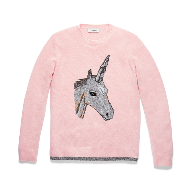 粉紅 Unicorn 毛衣