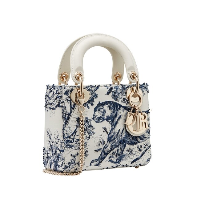 Dior 2019 早春系列藍色老虎圖案 Lady Dior 系列手袋 $35,000