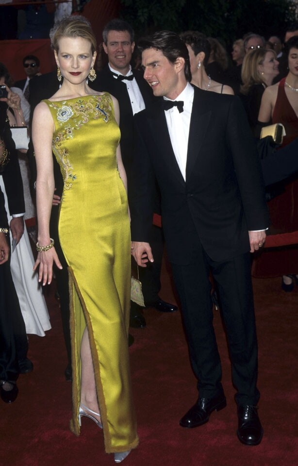 Nicole Kidman 穿著價值 2 百萬美元的 Dior 黃晚裝
