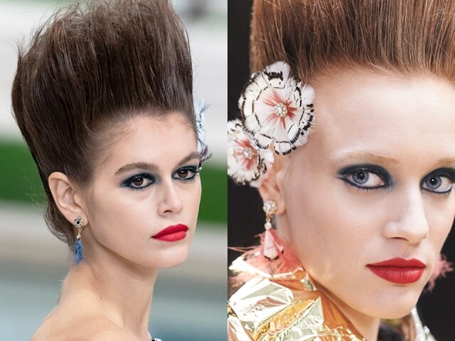 Chanel 2019 春夏高級訂造服為例，模特兒展示的羽毛耳環及髮飾都是在 Desrues 珠寶首飾坊加工的