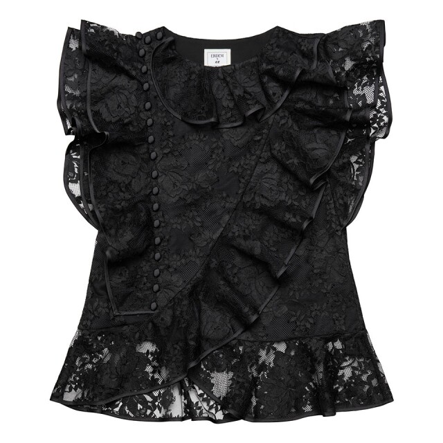 ERDEM x H&M 黑色 lace 上衣 $1,290