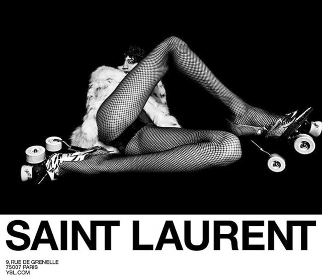 Saint Laurent 2017 早秋系列推出了一對名為 「Anja」系列的高跟鞋，將高跟鞋跟 Roller 合拼