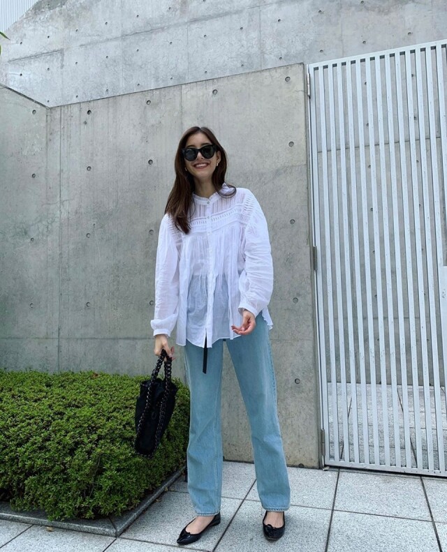 透明感女神新木優子日本穿搭,靠高腰闊褲長裙顯高 透明感女神新木優子日本穿搭,靠高腰闊褲長裙顯高