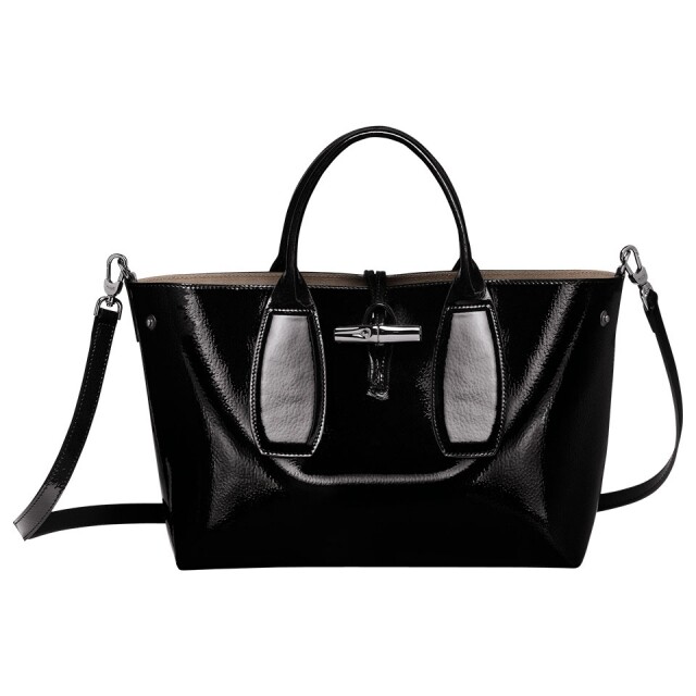 Longchamp roseau 漆皮中型手袋 $5,100 Longchamp roseau 漆皮中型手袋 $5,100
