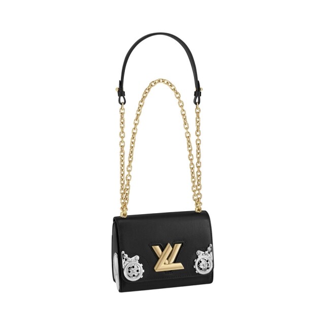 Louis Vuitton 2018 秋冬系列黑色綴銀色金屬 Twist 手袋 Louis Vuitton 2018 秋冬系列黑色綴銀色金屬 Twist 手袋