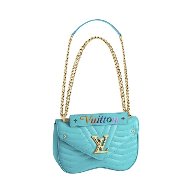 Louis Vuitton 2018 秋冬系列粉藍色 New Wave 手袋