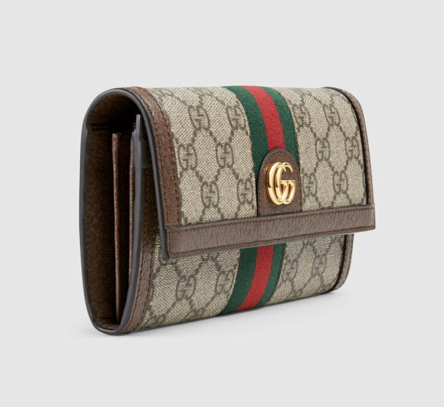 Gucci Ophidia GG Contiental 系列長銀包尺寸為 19cm 闊 x 10cm 高 x 3.5cm 深