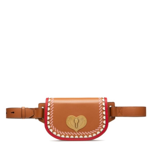 Bally Swiss Hearts 系列啡黃色小牛皮腰包 $6,190 Bally Swiss Hearts 系列啡黃色小牛皮腰包 $6,190