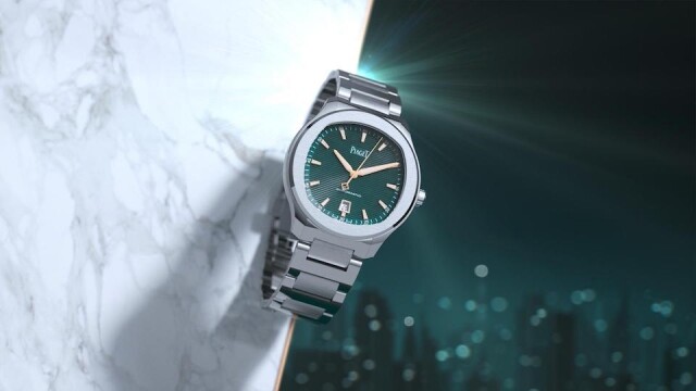 限量版綠色錶盤的 Piaget Polo 腕錶 限量版綠色錶盤的 Piaget Polo 腕錶