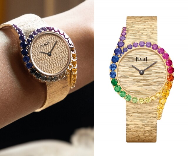 Limelight Gala 腕錶飾彩虹藍寶石