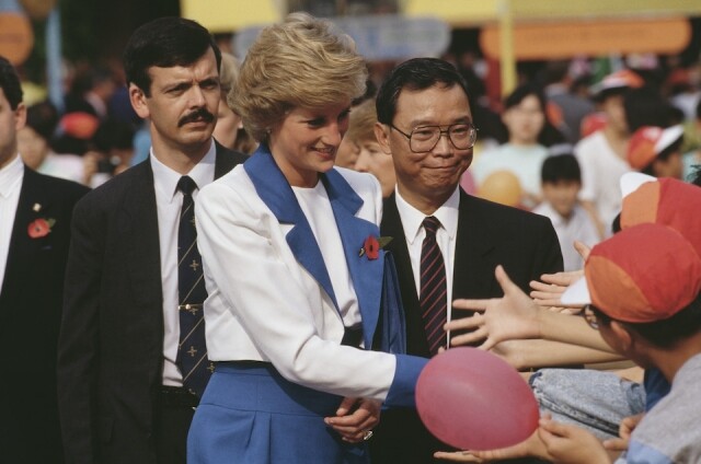 戴安娜王妃 1989 年到訪香港