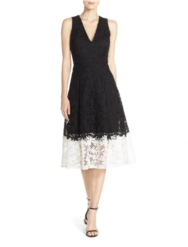 公司晚宴:Sachin + Babi 黑白色連身喱色裙 (租借 4 天:$590 @ Wardrobista ) 公司晚宴:Sachin + Babi 黑白色連身喱色裙 (租借 4 天:$590 @ Wardrobista )