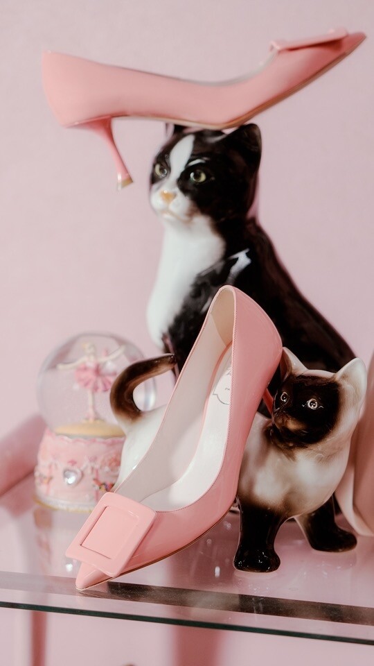 Roger Vivier 粉紅色漆皮 Viv’ in the city 系列高跟鞋 $7,700 Roger Vivier 粉紅色漆皮 Viv’ in the city 系列高跟鞋 $7,700