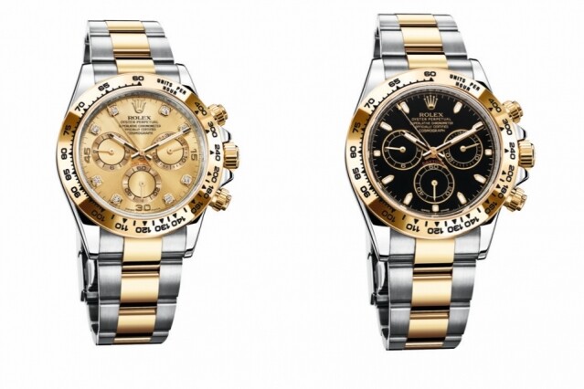 黑錶盤與香檳色錶盤價格有差，另因為香檳色錶盤有鑲鑽