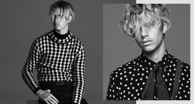 碧咸二仔 Romeo Beckham 初現男人味！當上 Saint Laurent 新季廣告主角