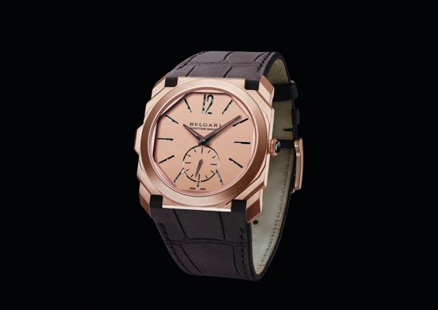 玫瑰金手錶推薦 6：BVLGARI Octo Finissimo Automatic 玫瑰金手錶