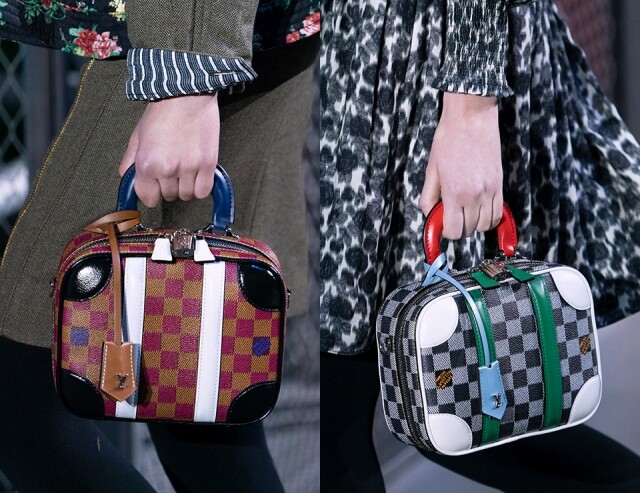Mini Luggage BB Bags 換上不同顏色的 Damier 格紋圖案
