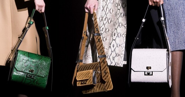 Givenchy 的天橋上大部分模特兒均拿著最新型號的手袋 Eden。