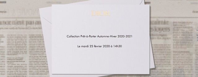2020 秋冬巴黎時裝周直擊：Dior
