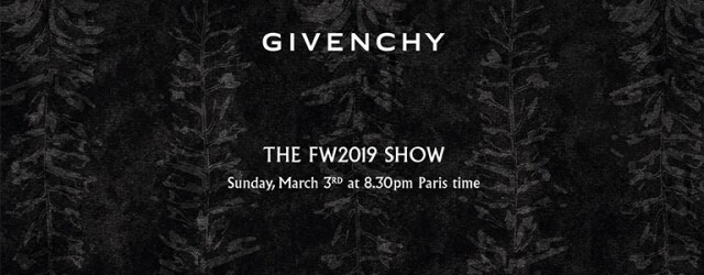 2019 秋冬巴黎時裝周直擊：Givenchy