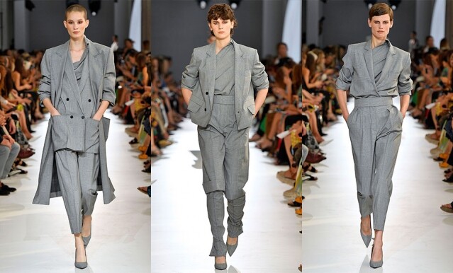 Max Mara 同一色系的西裝套裝,巧妙地以 layering 配襯技巧 Max Mara 同一色系的西裝套裝,巧妙地以 layering 配襯技巧